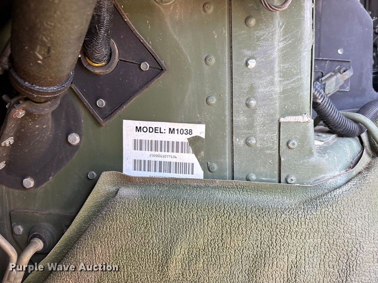 image for item LS9746 1991 Am General M1038 SUV