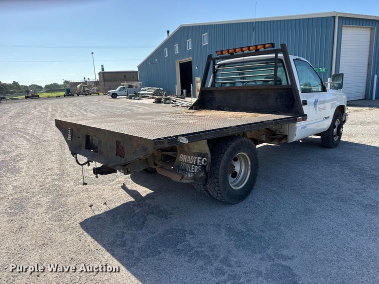 image for item NA9528 1991 Chevrolet C3500 dump flatbed pickup truck