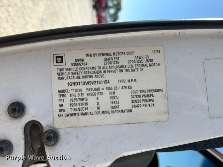 image for item NA9531 1997 Chevrolet Blazer SUV