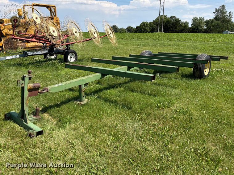 image for item EN0321 John Deere hay bale trailer