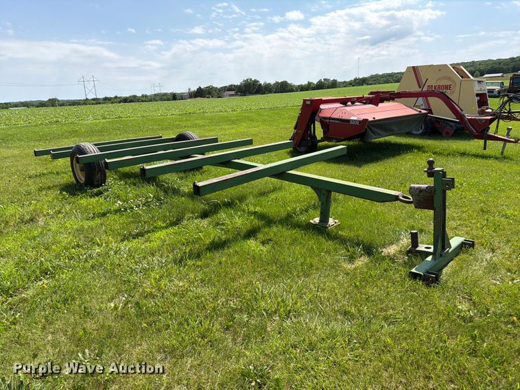 image for item EN0321 John Deere hay bale trailer