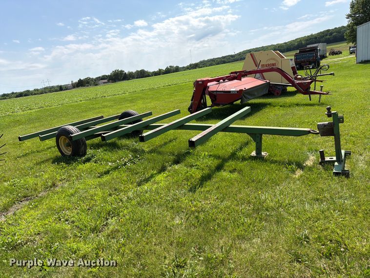 image for item EN0321 John Deere hay bale trailer