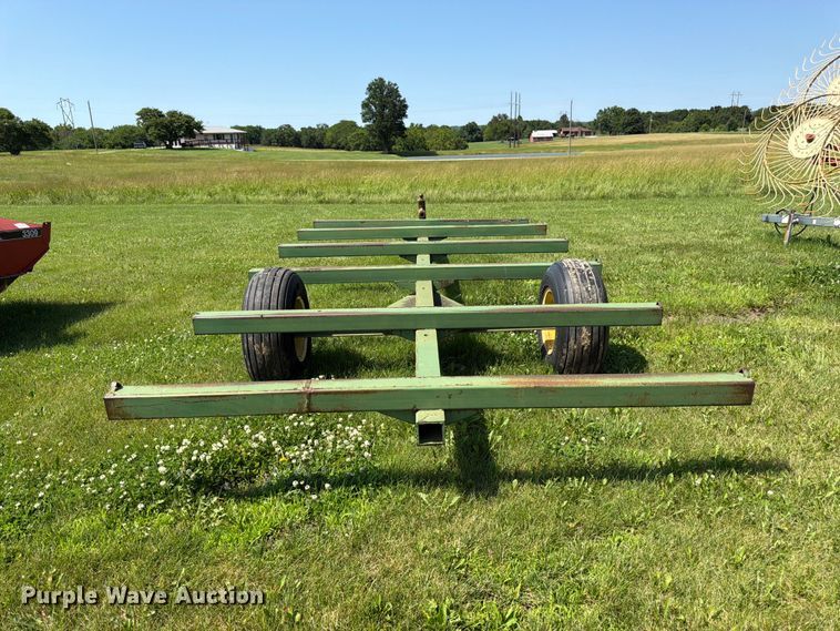image for item EN0321 John Deere hay bale trailer