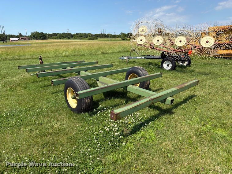 image for item EN0321 John Deere hay bale trailer