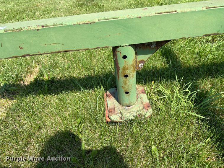 image for item EN0321 John Deere hay bale trailer