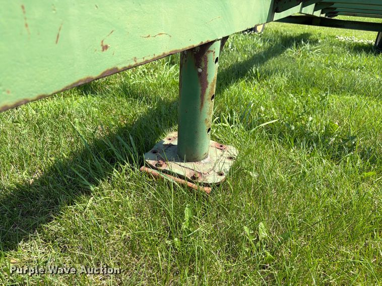 image for item EN0321 John Deere hay bale trailer