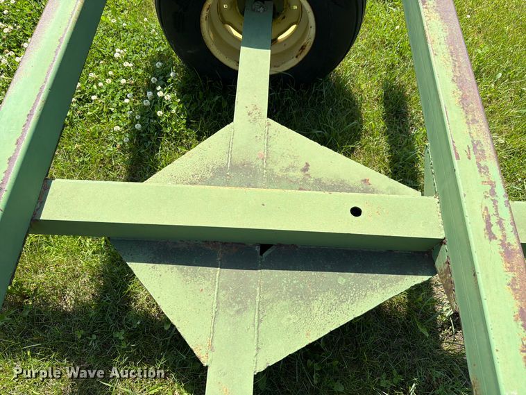 image for item EN0321 John Deere hay bale trailer