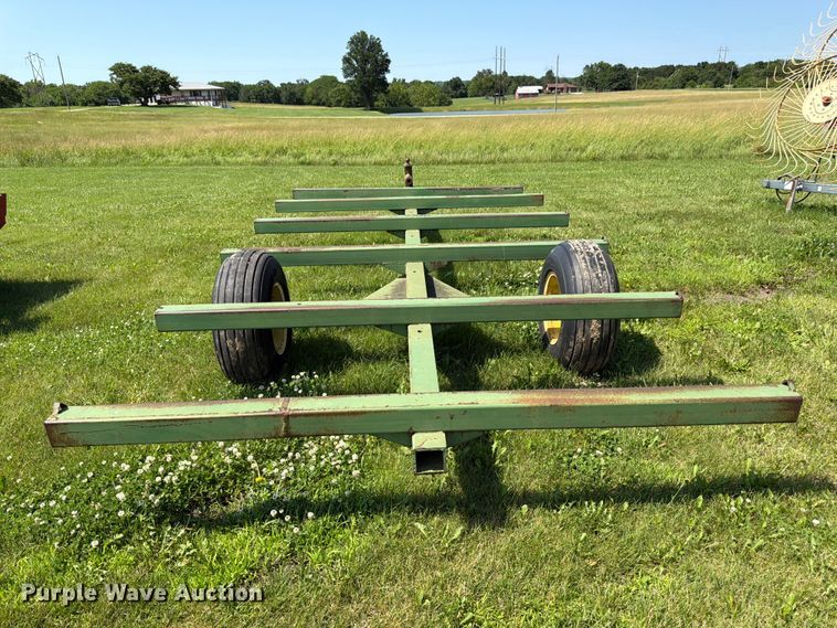 image for item EN0321 John Deere hay bale trailer