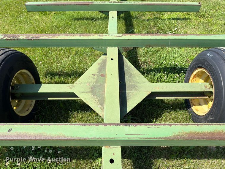 image for item EN0321 John Deere hay bale trailer