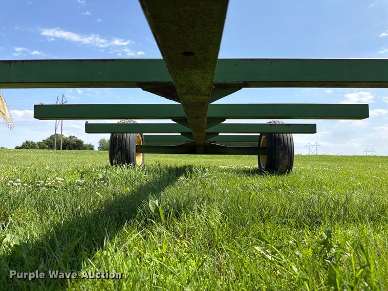 image for item EN0321 John Deere hay bale trailer
