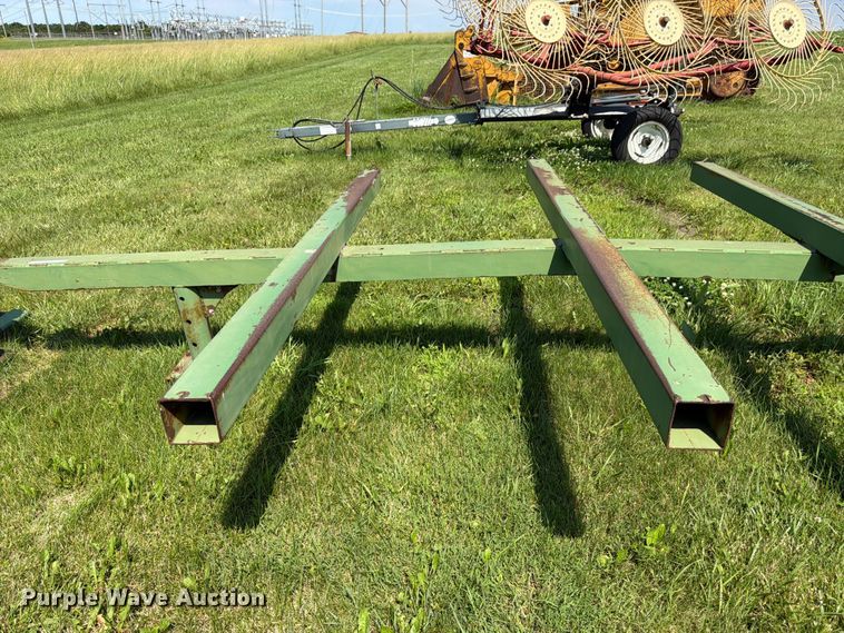 image for item EN0321 John Deere hay bale trailer