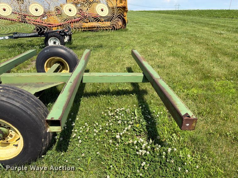 image for item EN0321 John Deere hay bale trailer