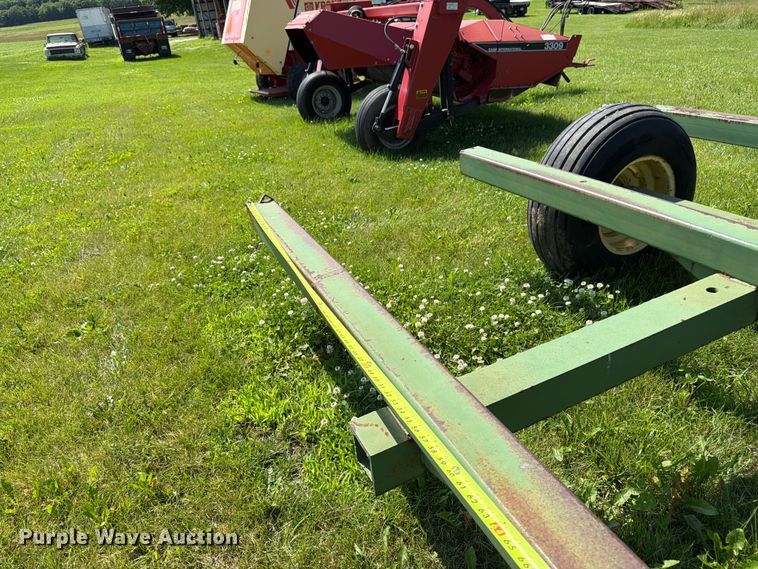 image for item EN0321 John Deere hay bale trailer