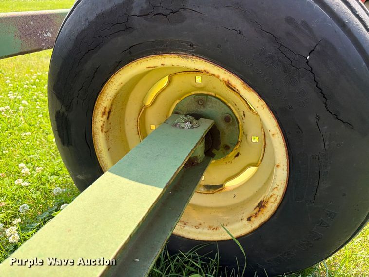 image for item EN0321 John Deere hay bale trailer