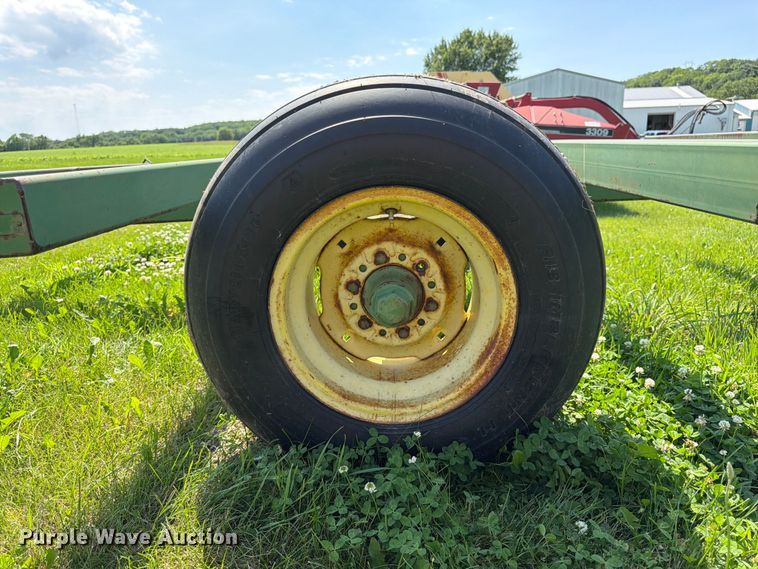 image for item EN0321 John Deere hay bale trailer