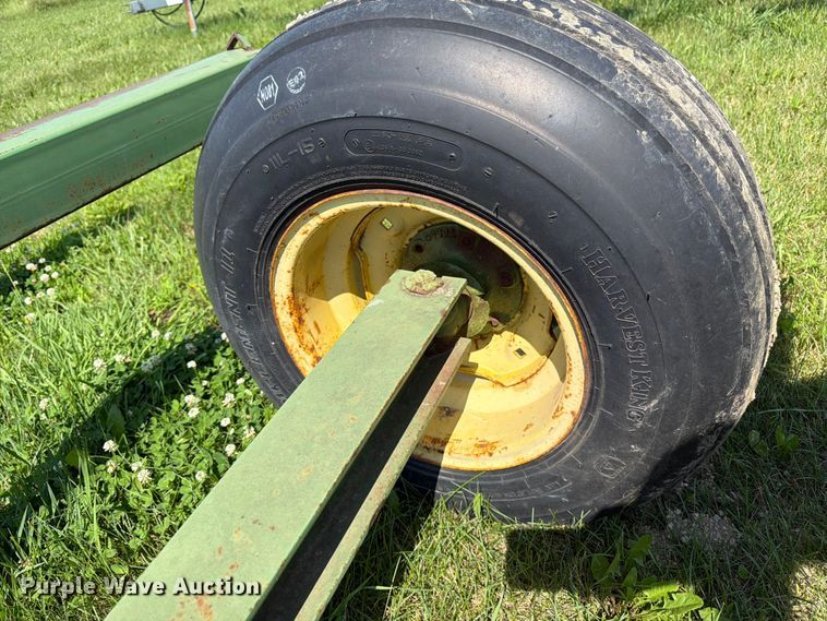 image for item EN0321 John Deere hay bale trailer