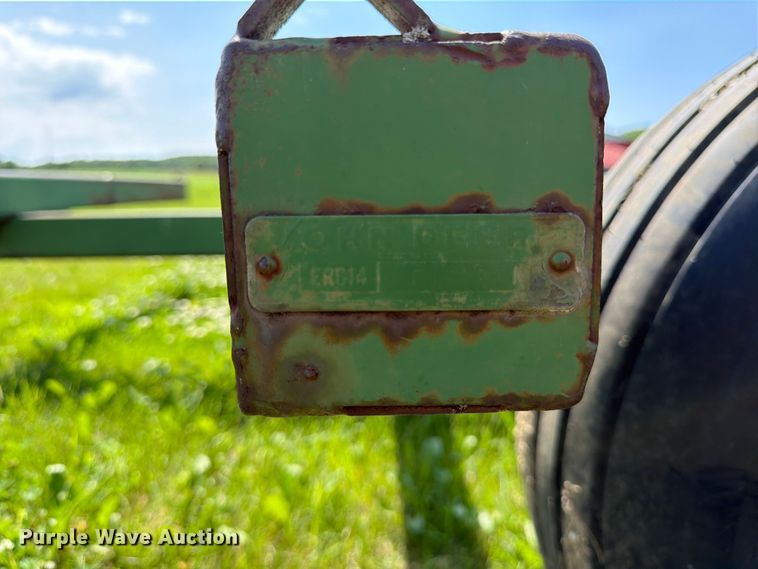 image for item EN0321 John Deere hay bale trailer