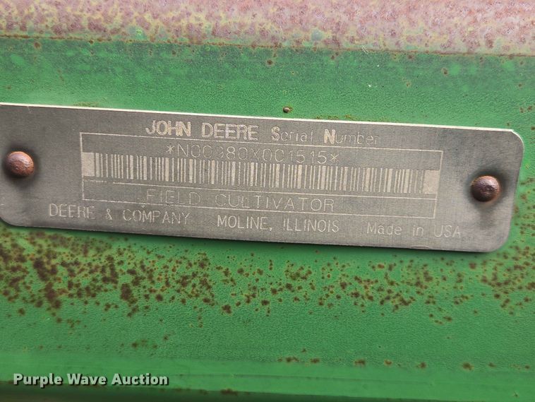 image for item ER1686 John Deere field cultivator