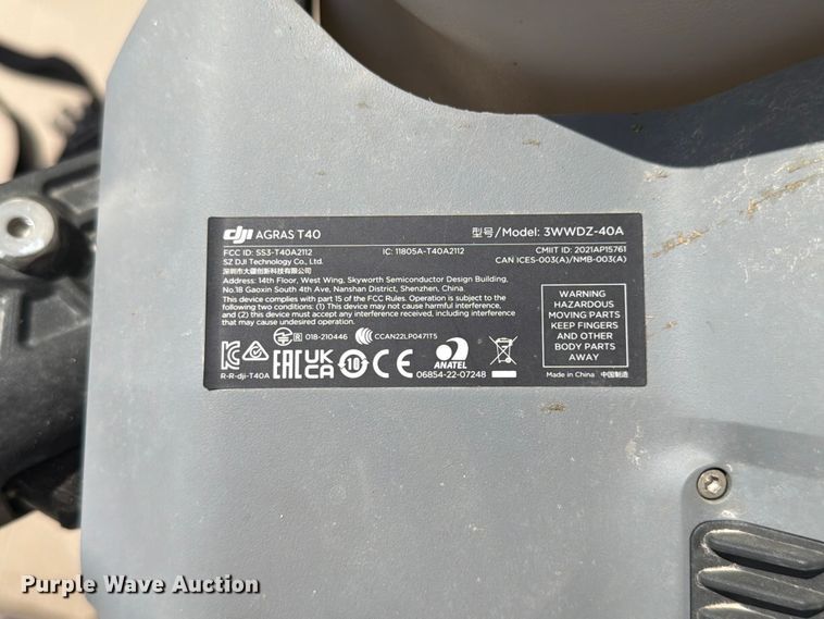 image for item ET5003 DJI AGRAS T40 drone
