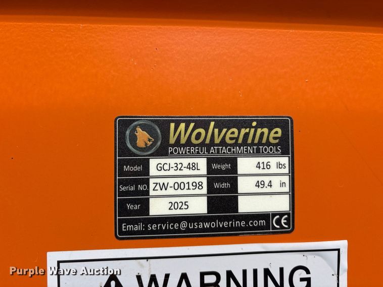 image for item EU5686 2025 Wolverine GCJ-32-48L excavator flail mower