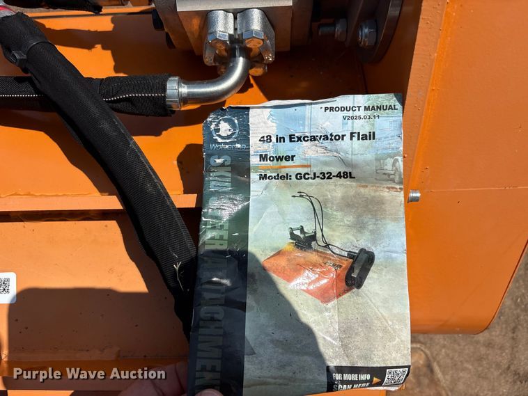 image for item EU5687 2025 Wolverine GCJ-32-48L excavator flail mower