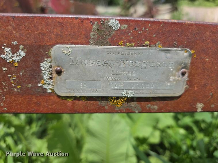 image for item EV2191 Massey Ferguson 86  plow