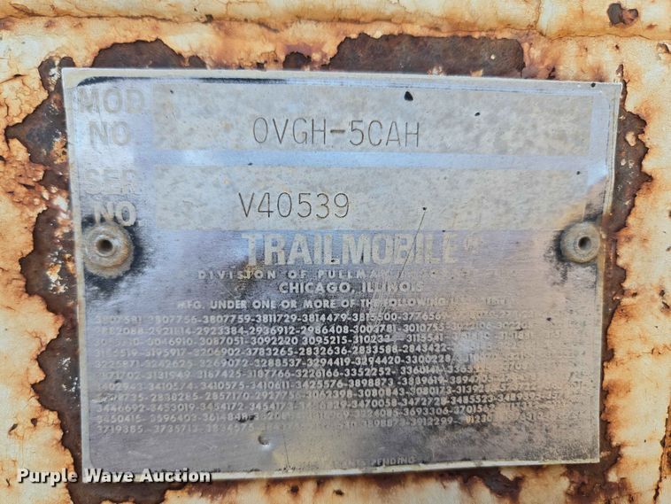 image for item EW0291 1979 Pullman Trailmobile 0VGH-5CAH grain trailer