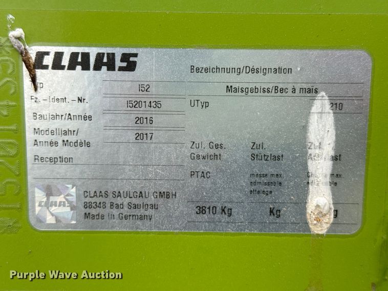 image for item FB6751 2017 Claas Orbis 750 rotary forage head