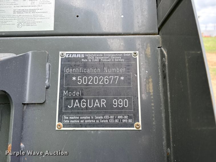 image for item FB6756 2023 Claas Jaguar 990 forage harvester