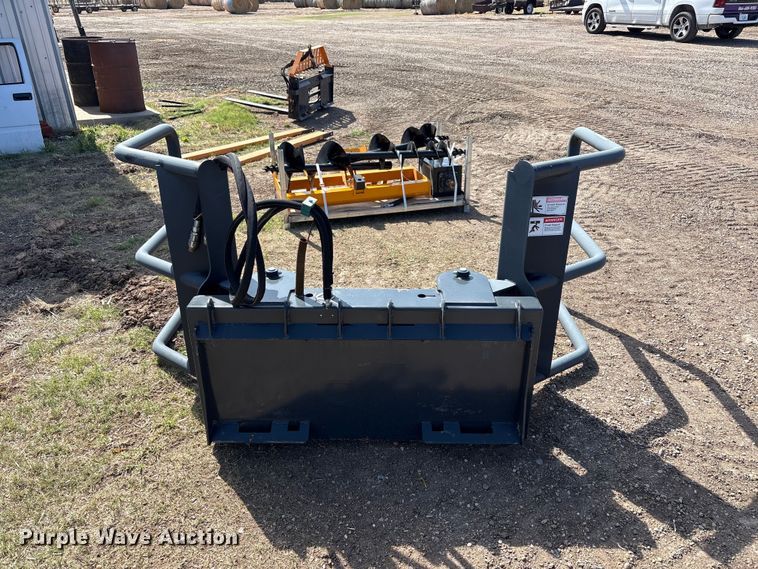image for item FC2358 2025 Wolverine BSH-12-75D skid steer bale grabber