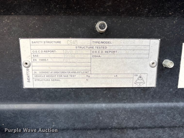 image for item FC2377 2018 New Holland Powerstar 90 MFWD tractor