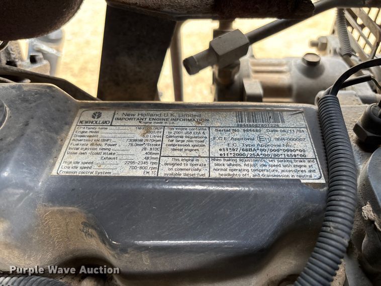 image for item FC5927 2001 New Holland TS100 tractor