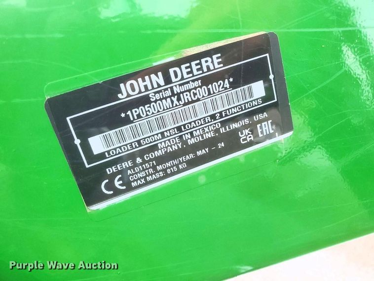 image for item YA3660 2024 John Deere 500M loader