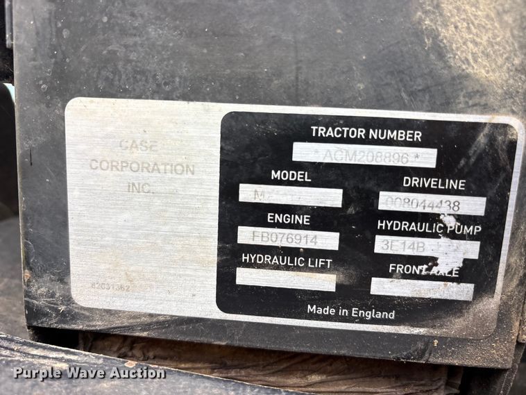 image for item YA3876 2003 Case MXM175 MFWD tractor