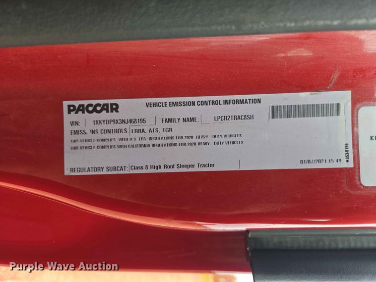 image for item DP8966 2022 Kenworth T680 semi truck