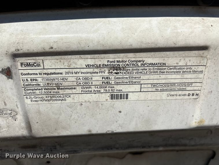 image for item EF1226 2019 Ford E350 box truck