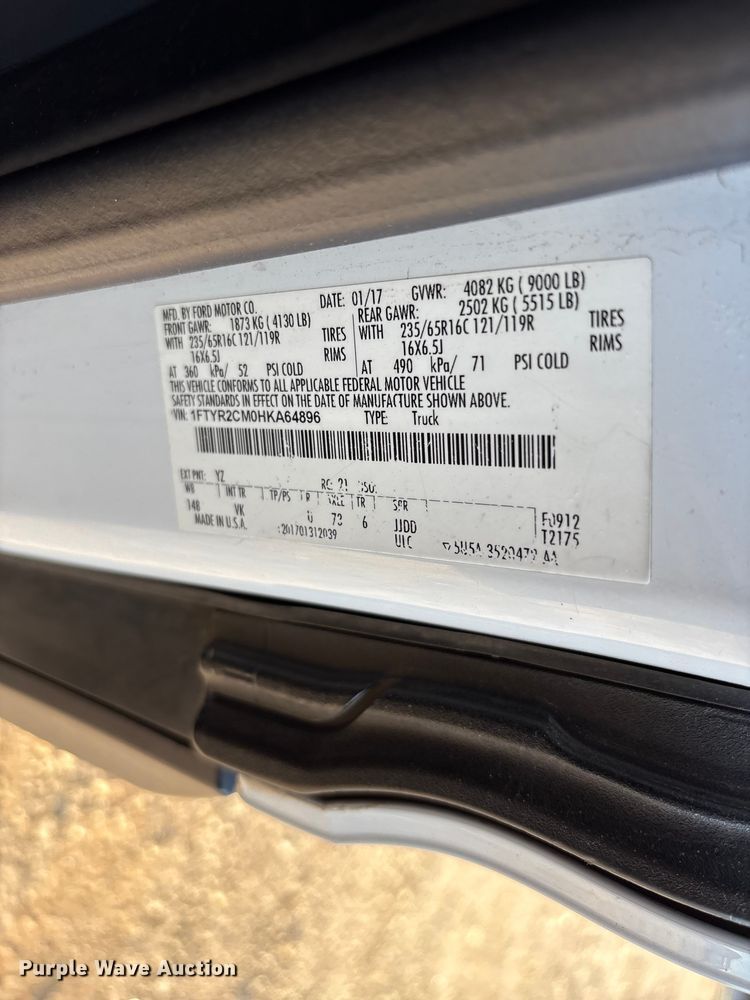 image for item EF1227 2017 Ford Transit delivery van