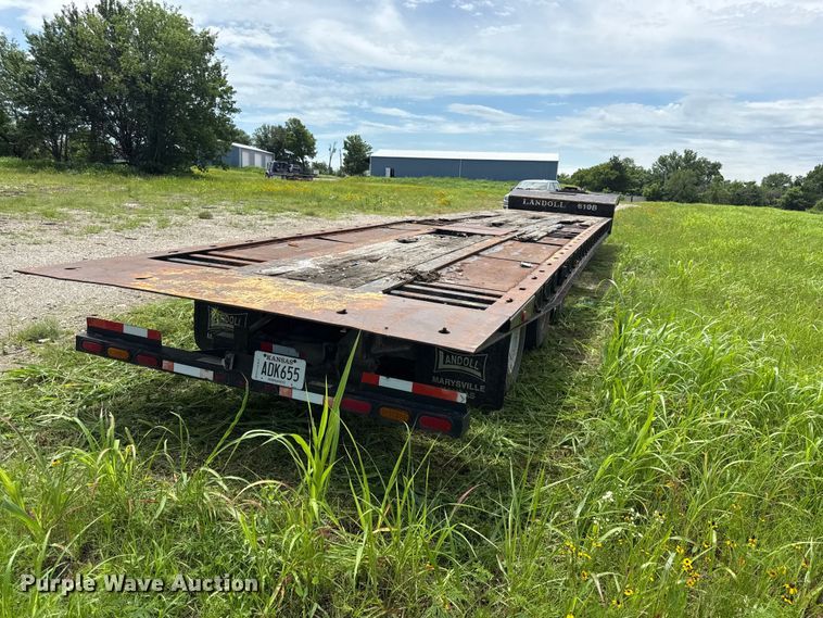 image for item EN0429 2005 Landoll 610B tilt deck equipment trailer