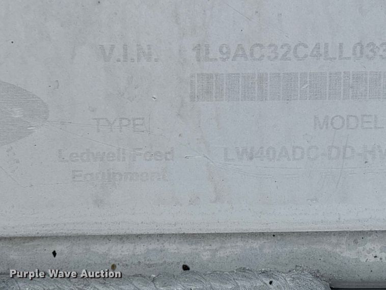 image for item ER3021 2020 Ledwell LW49ADC-DD-Hv-VR feed delivery trailer