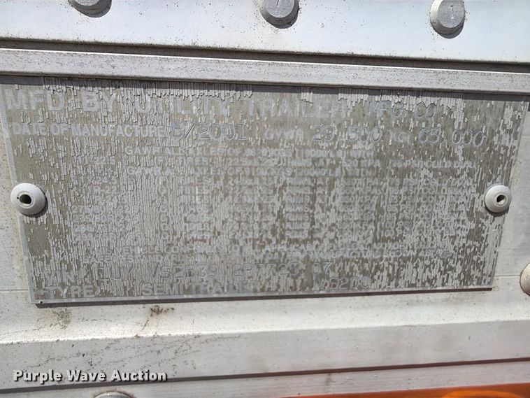 image for item ET6256 2002 Utility Trailer Manufacturer Utility Trailer Manufacturer dry van trailer