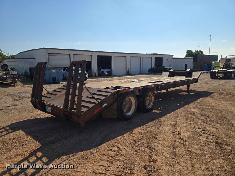 image for item EW0169 1998 Shop built drop deck equipment trailer