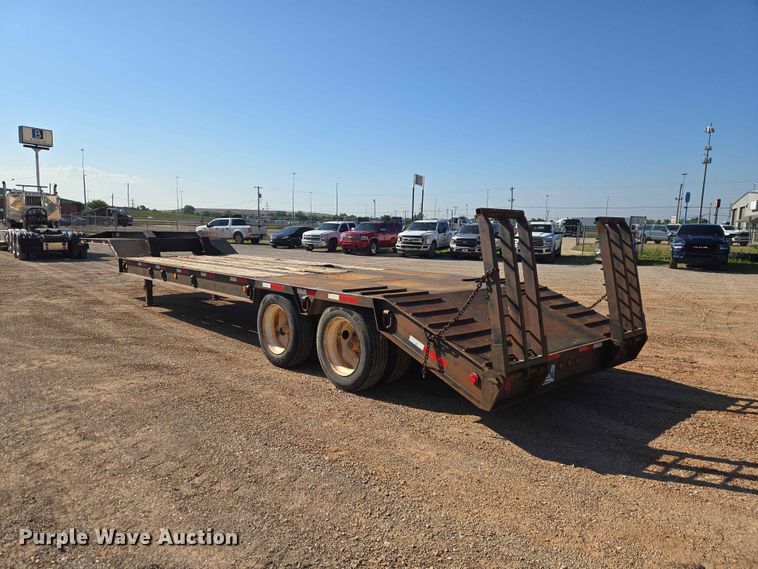 image for item EW0169 1998 Shop built drop deck equipment trailer