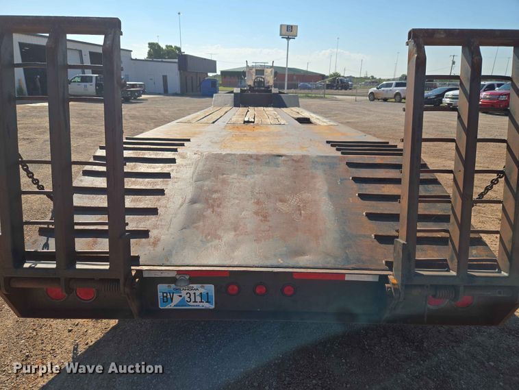 image for item EW0169 1998 Shop built drop deck equipment trailer