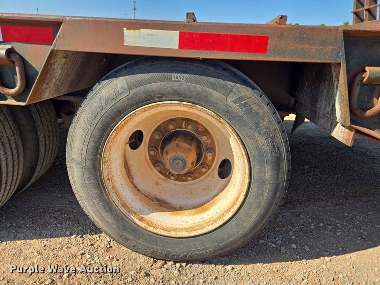 image for item EW0169 1998 Shop built drop deck equipment trailer