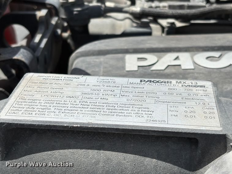 image for item EX0491 2021 Kenworth T680 semi truck