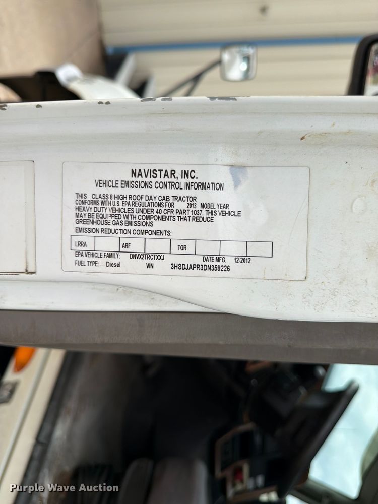 image for item FB7459 2013 International LF687 semi truck