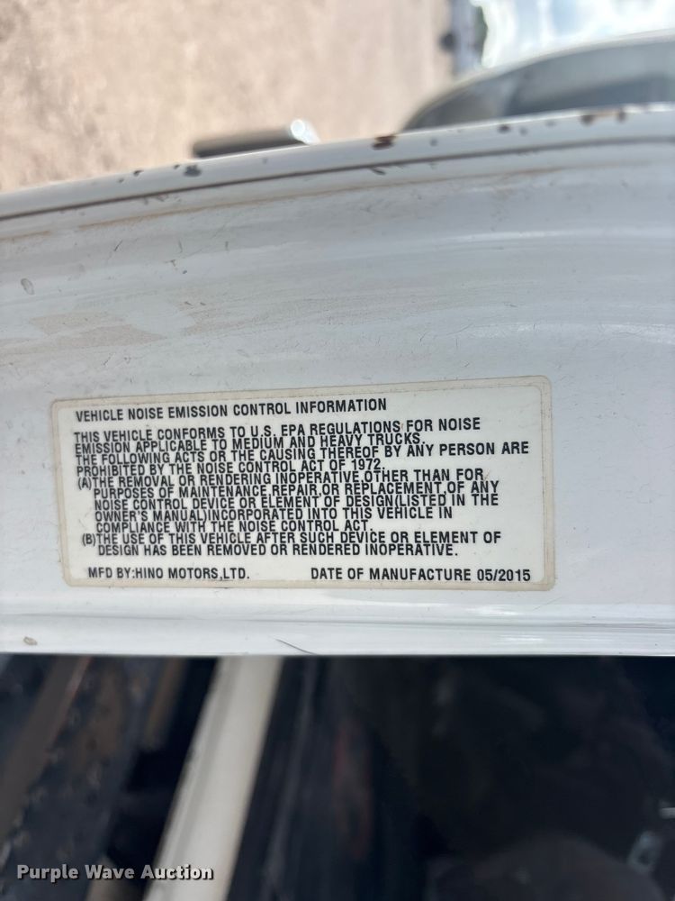 image for item FC2403 2016 Hino 268 rollback truck
