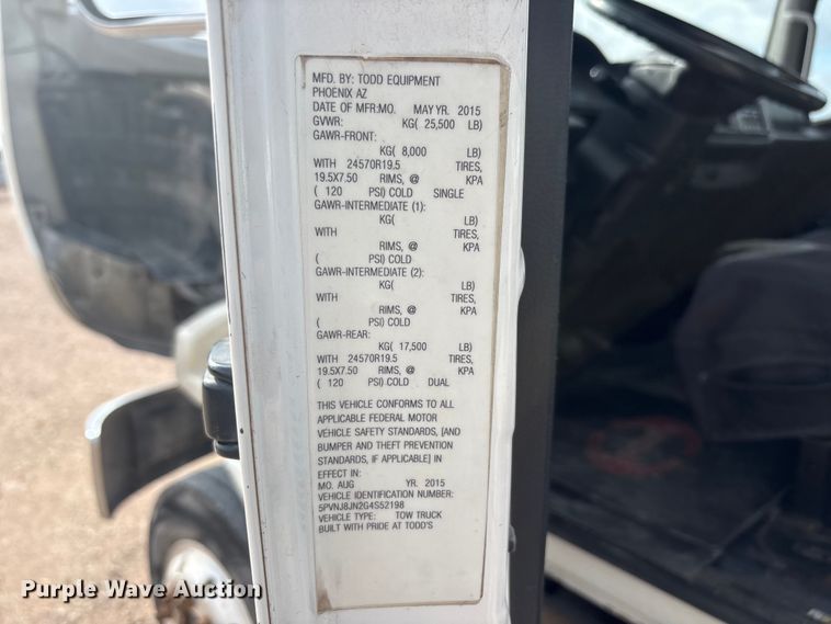 image for item FC2403 2016 Hino 268 rollback truck