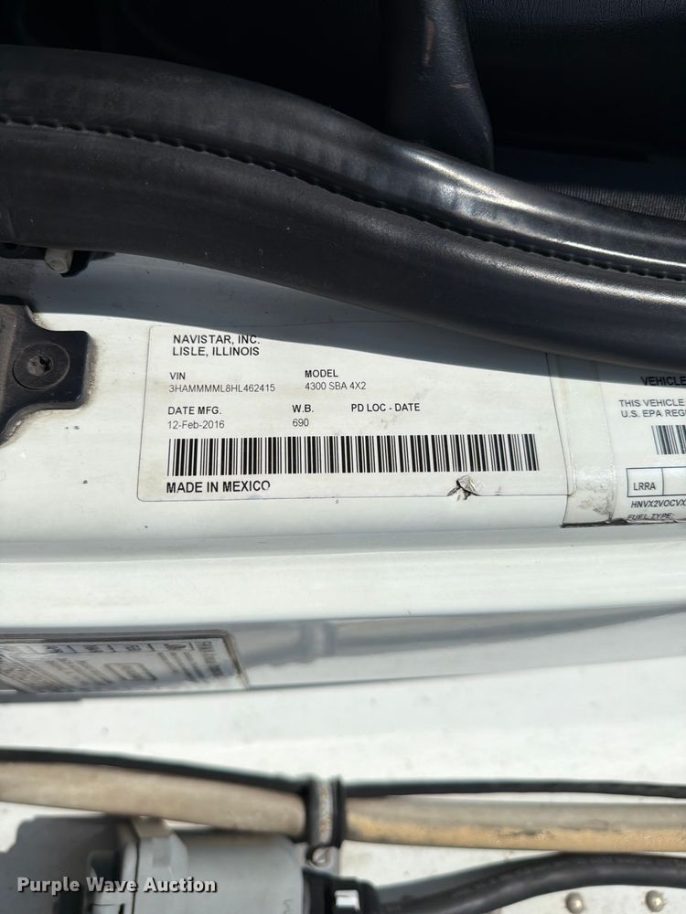 image for item FC3138 2017 International 4300 refrigerated truck