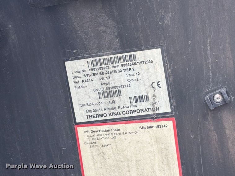 image for item FC3142 2012 Utility Trailer Manufacturer refrigerated van trailer